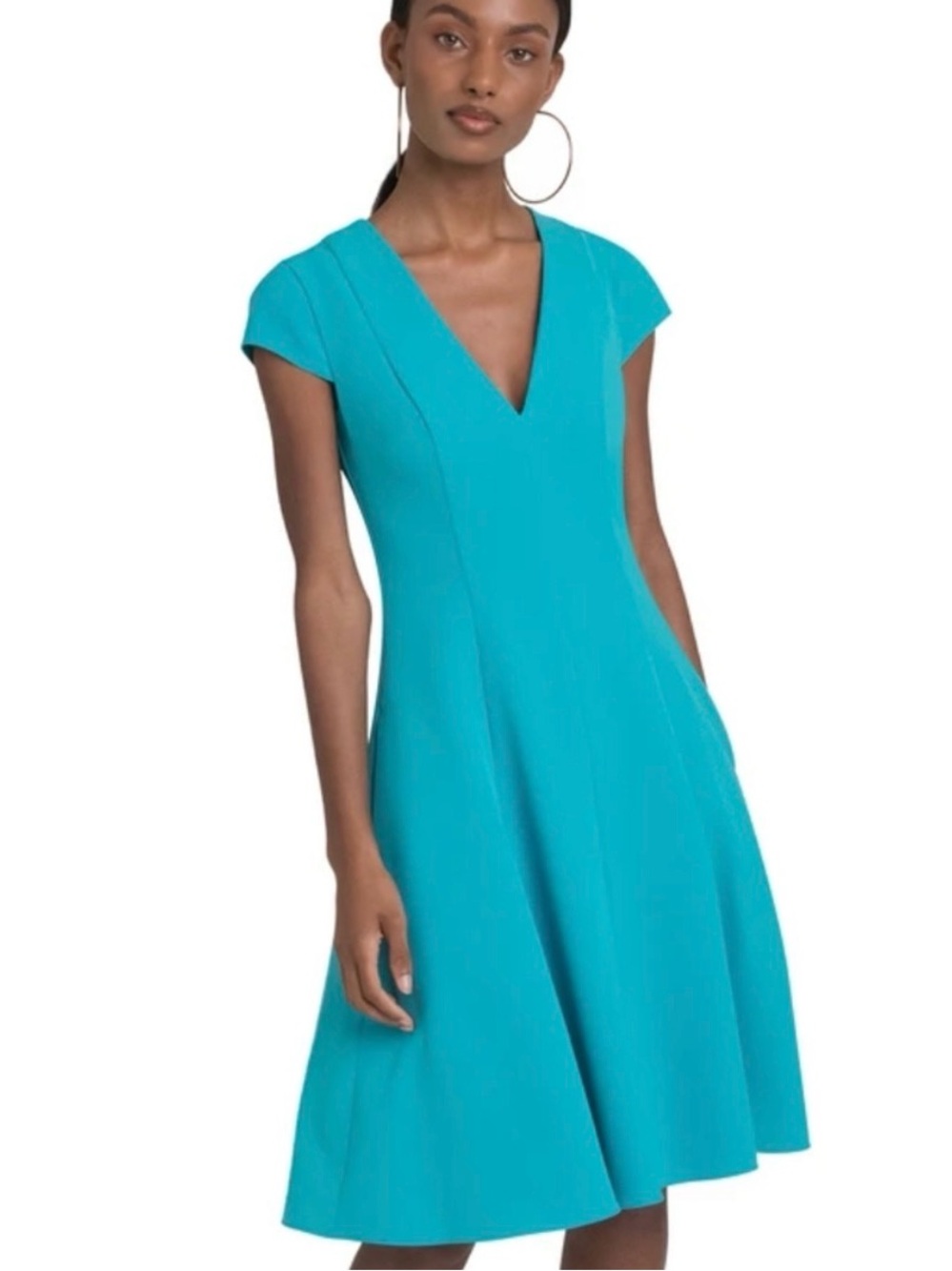 Black Halo turquoise Kayley dress
